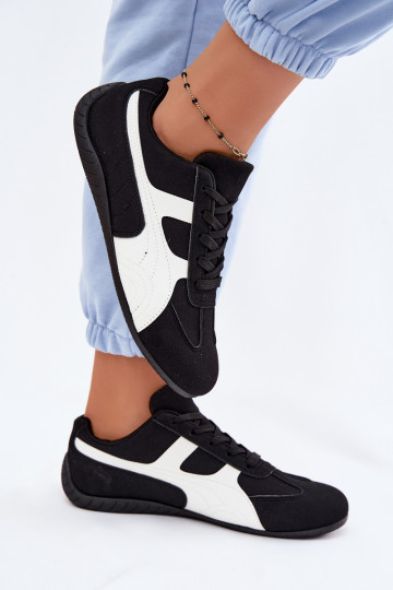 Sapatos pretos estilo sneaker para mulheres Tai