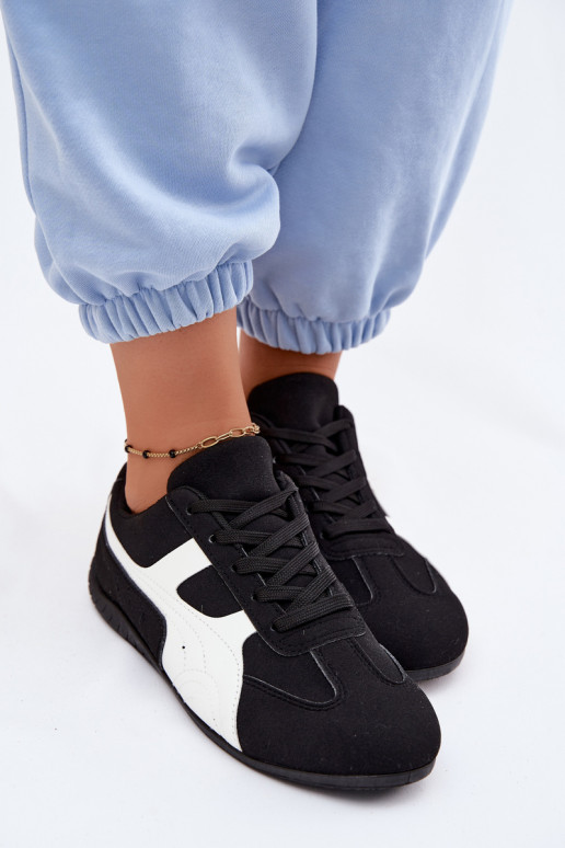 Sapatos pretos estilo sneaker para mulheres Tai
