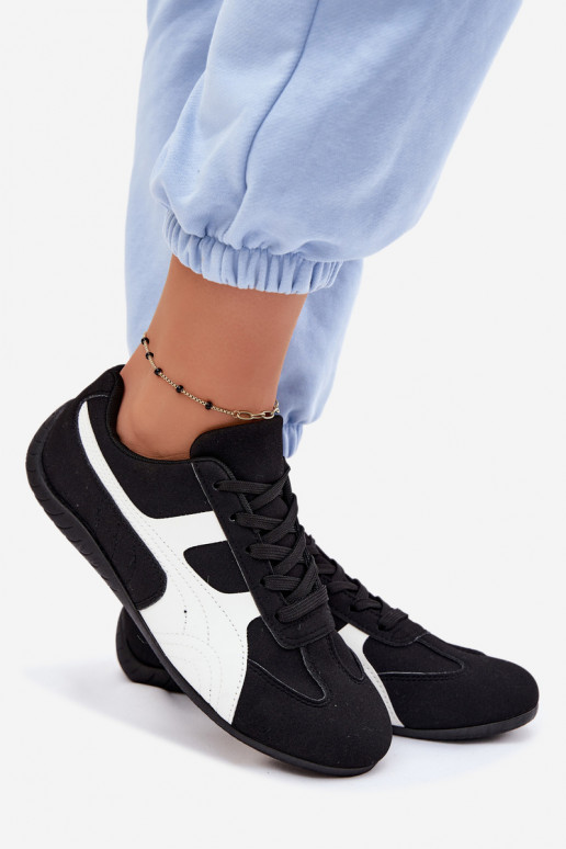 Sapatos pretos estilo sneaker para mulheres Tai