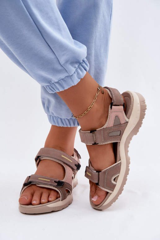 Sandálias femininas Feminino EM SportoParaym Stylu McKeylor 95414 bege-cor rosa