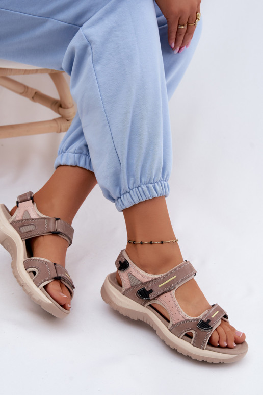 Sandálias femininas Feminino EM SportoParaym Stylu McKeylor 95414 bege-cor rosa