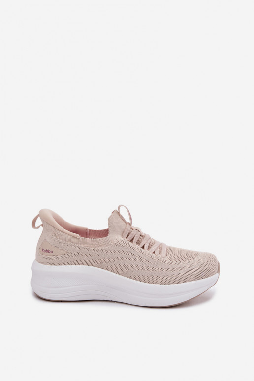 Sapatos desportivos slip-on Kobbo 102425 areia