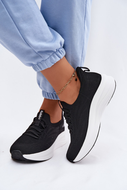  tênis À modalo de tênis Feminino Um modelo atraente Kobbo 102425 cor preta