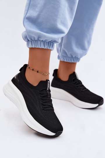  tênis À modalo de tênis Feminino Um modelo atraente Kobbo 102425 cor preta 2