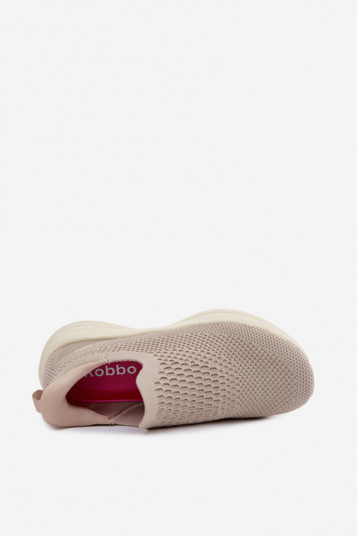 Sapatos desportivos slip-on Kobbo 102424 areia
