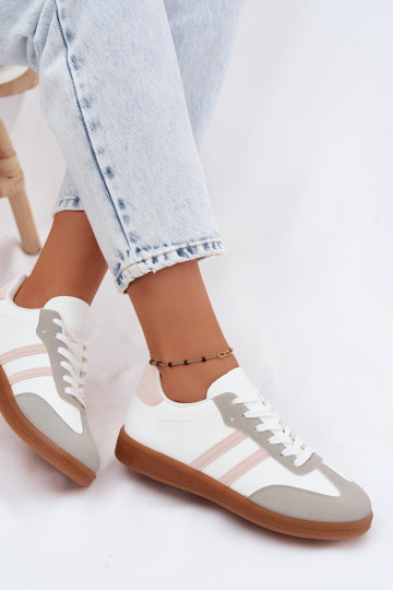 À modalo de tênis Feminino Branco-cor rosa Seabell