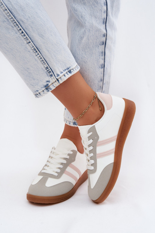 À modalo de tênis Feminino Branco-cor rosa Seabell