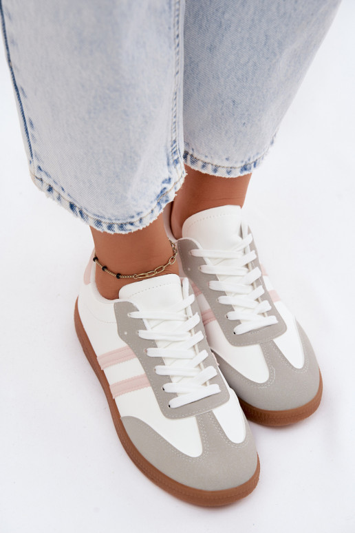 À modalo de tênis Feminino Branco-cor rosa Seabell