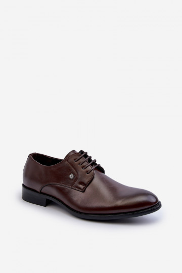 Sapatos de estilo elegante masculinos castanhos Jenavee
