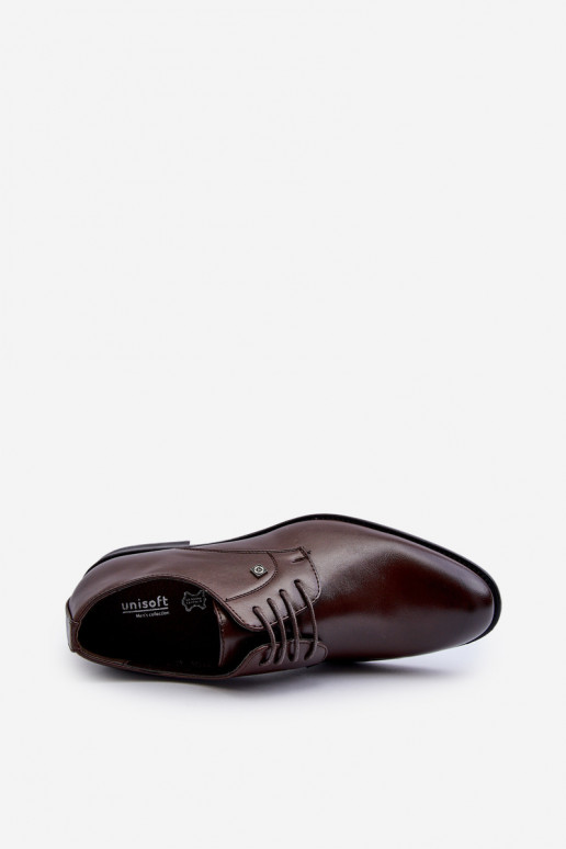 Sapatos de estilo elegante masculinos castanhos Jenavee