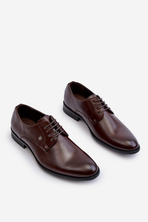 Sapatos de estilo elegante masculinos castanhos Jenavee