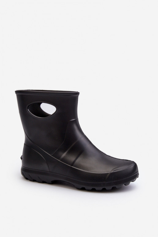 Botas de borracha impermeáveis femininas pretas LEMIGO GARDEN 752