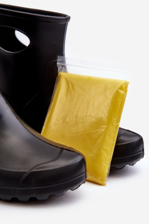 Botas de borracha impermeáveis femininas pretas LEMIGO GARDEN 752