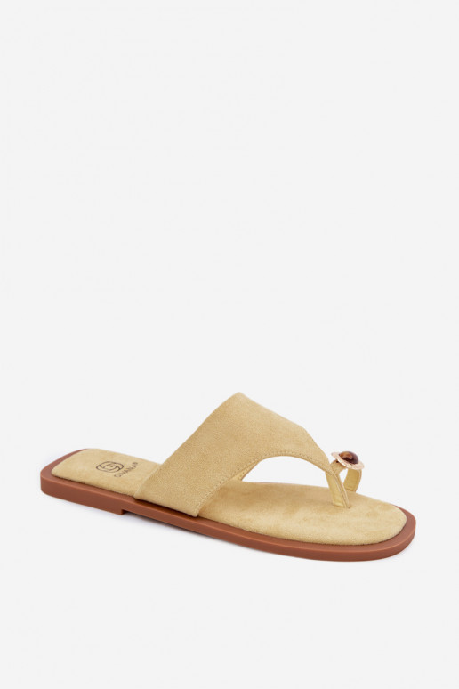 isósceles Chinelos Chinelos Feminino Com decorações Detalem cor amarela Fedira