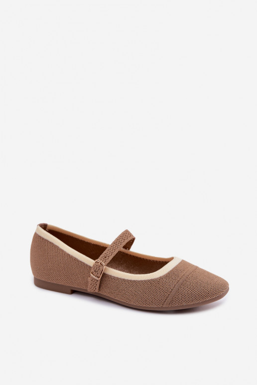 Sapatilhas de malha marrons Zelisa