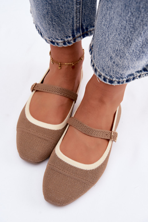 Sapatilhas de malha marrons Zelisa