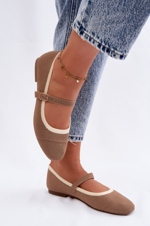 isósceles Bailarinasgradego Tem que serterialu cor marrom Zelisa