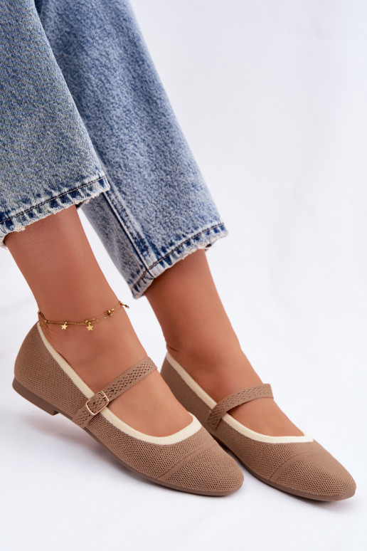 Sapatilhas de malha marrons Zelisa
