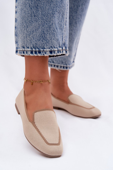 Mocassins de tecido areia Selisa 2