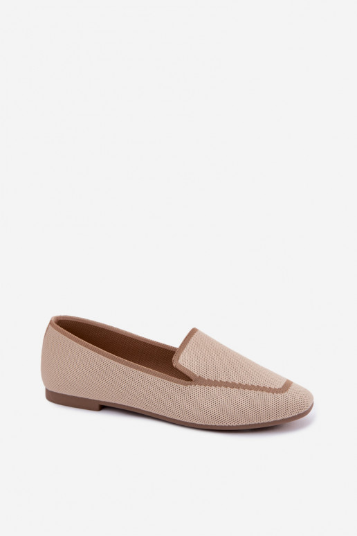 Mocassins de tecido areia Selisa