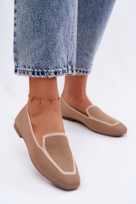 Mocassins têxteis isósceles cor marrom Selisa