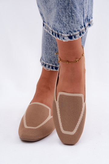 Mocassins têxteis isósceles cor marrom Selisa 2