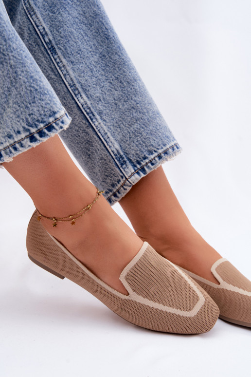 Mocassins têxteis isósceles cor marrom Selisa