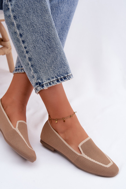 Mocassins têxteis isósceles cor marrom Selisa