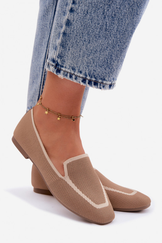 Mocassins têxteis isósceles cor marrom Selisa