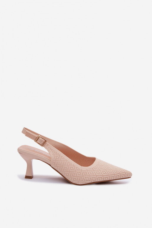  Sandálias de salto alto bege Delessa