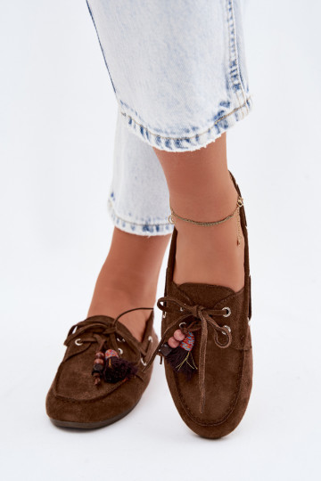 mocassins femininoscom franjasm I cor coralikami cor marrom Teresa 2