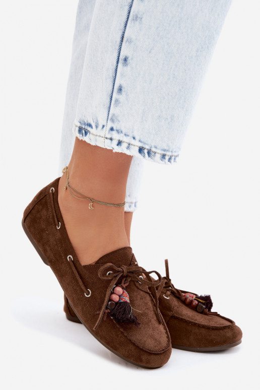 mocassins femininoscom franjasm I cor coralikami cor marrom Teresa