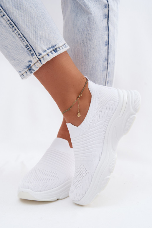  Um modelo atraente tênis Feminino cor branca Floraine