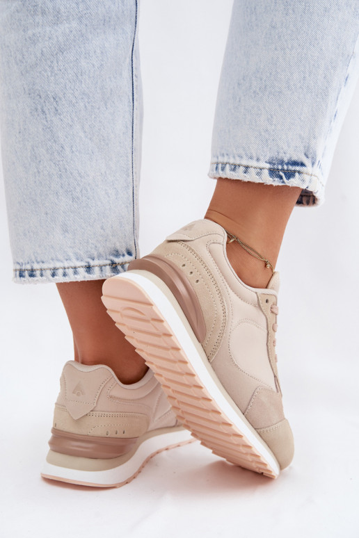 de camurça À modalo de tênis Feminino McArthur MA2512EM bege