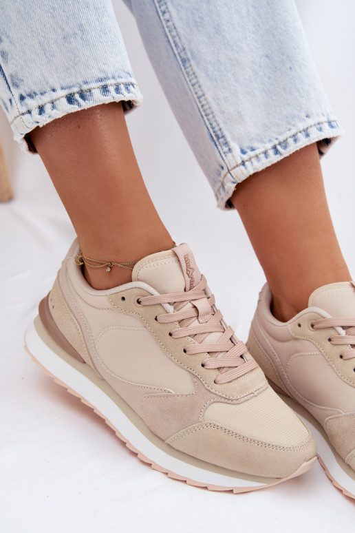 de camurça À modalo de tênis Feminino McArthur MA2512EM bege