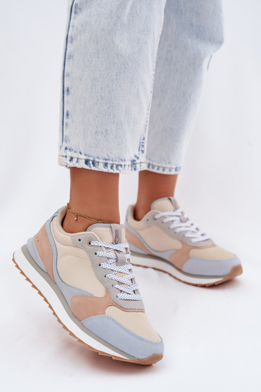 de camurça À modalo de tênis Feminino McArthur MA2512EM cor azul