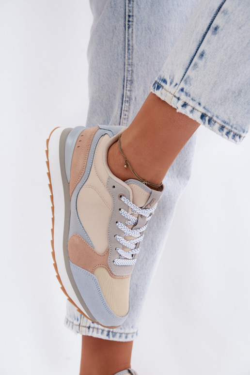 de camurça À modalo de tênis Feminino McArthur MA2512EM cor azul