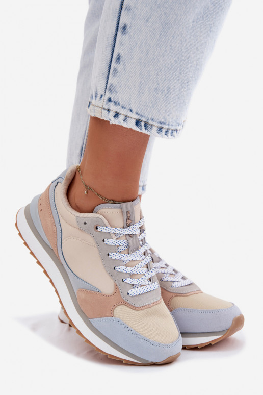 de camurça À modalo de tênis Feminino McArthur MA2512EM cor azul