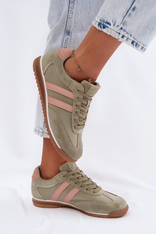 de camurça À modalo de tênis tênis Feminino McArthur MA258EM cor verde