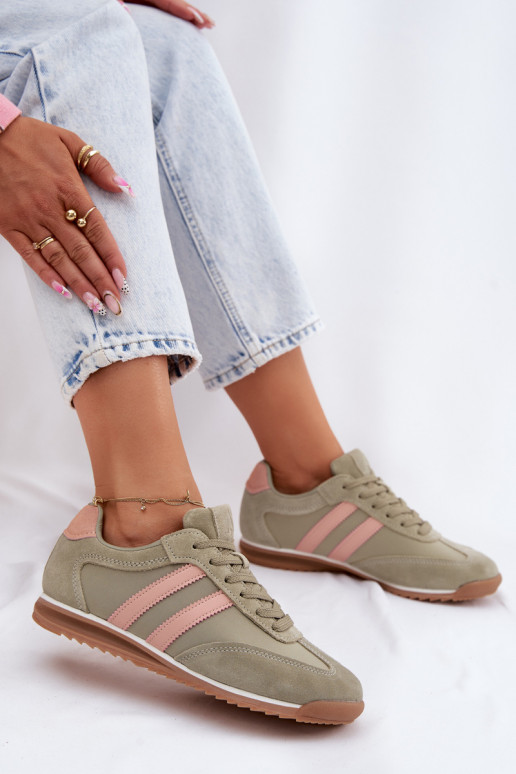 de camurça À modalo de tênis tênis Feminino McArthur MA258EM cor verde