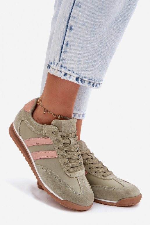 de camurça À modalo de tênis tênis Feminino McArthur MA258EM cor verde