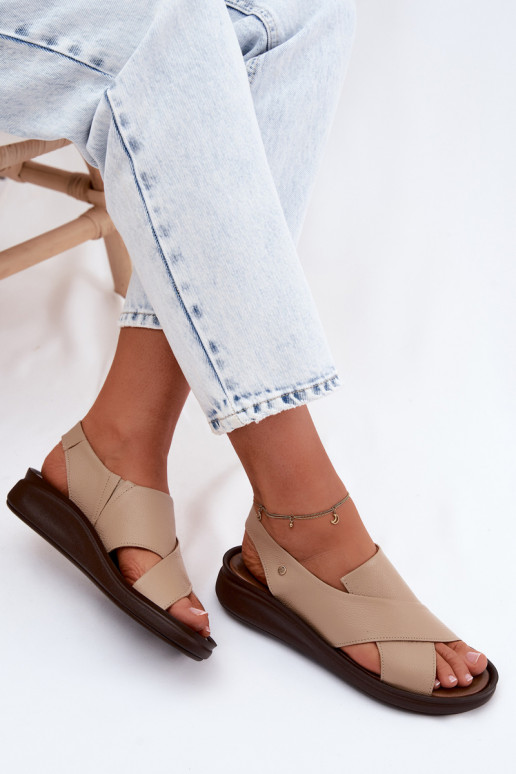 Zazoo 40392 Sandálias femininas Feminino cor capuccino