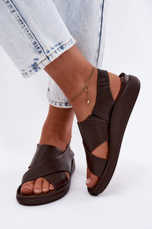 Zazoo 40392 Sandálias femininas Feminino CzekoladoParae