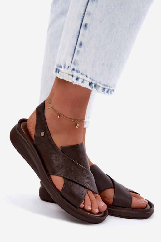 Zazoo 40392 Sandálias femininas Feminino CzekoladoParae