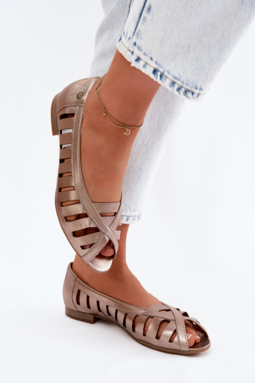 Pele Bailarinas a céu aberto Tem que serciejka P7540-25 cor dourada