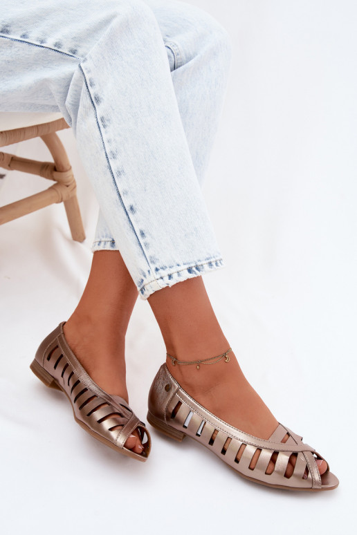 Pele Bailarinas a céu aberto Tem que serciejka P7540-25 cor dourada