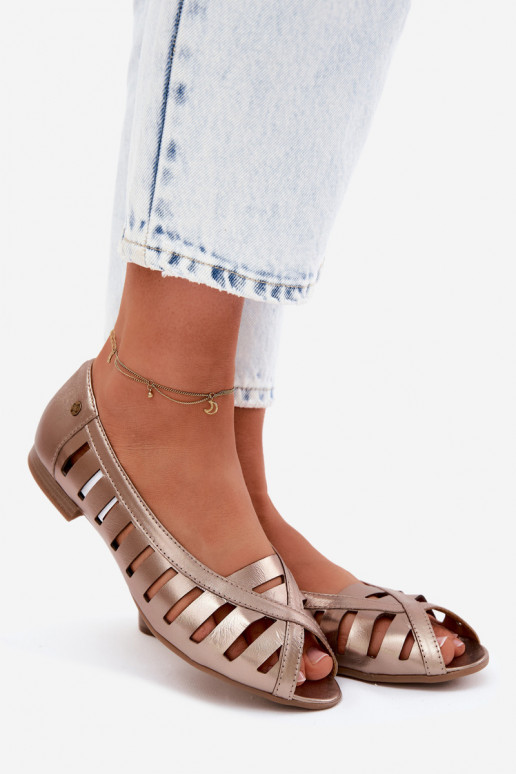 Pele Bailarinas a céu aberto Tem que serciejka P7540-25 cor dourada