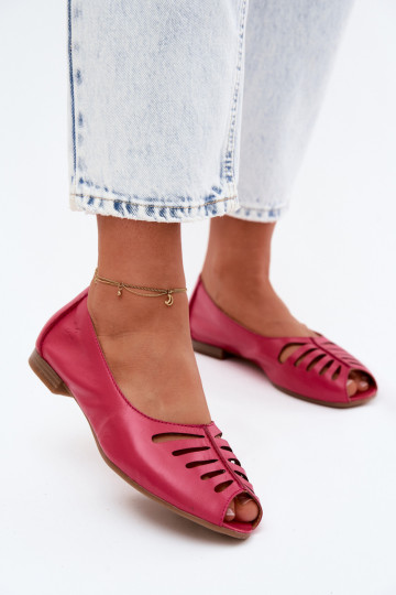 Bailarinas a céu abertoHabilitadoturalnej Skóry Tem que serciejka P7541-15 cor rosa 2