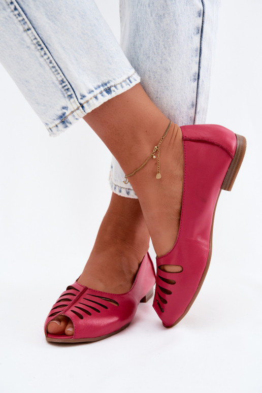 Bailarinas a céu abertoHabilitadoturalnej Skóry Tem que serciejka P7541-15 cor rosa