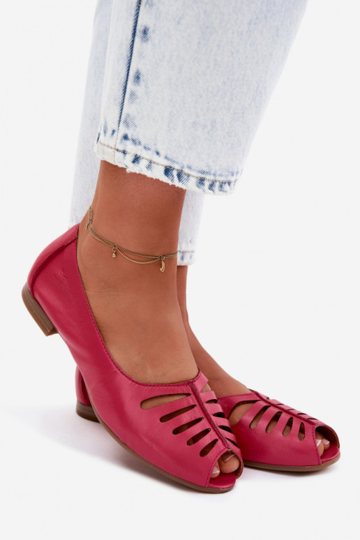 Bailarinas a céu abertoHabilitadoturalnej Skóry Tem que serciejka P7541-15 cor rosa